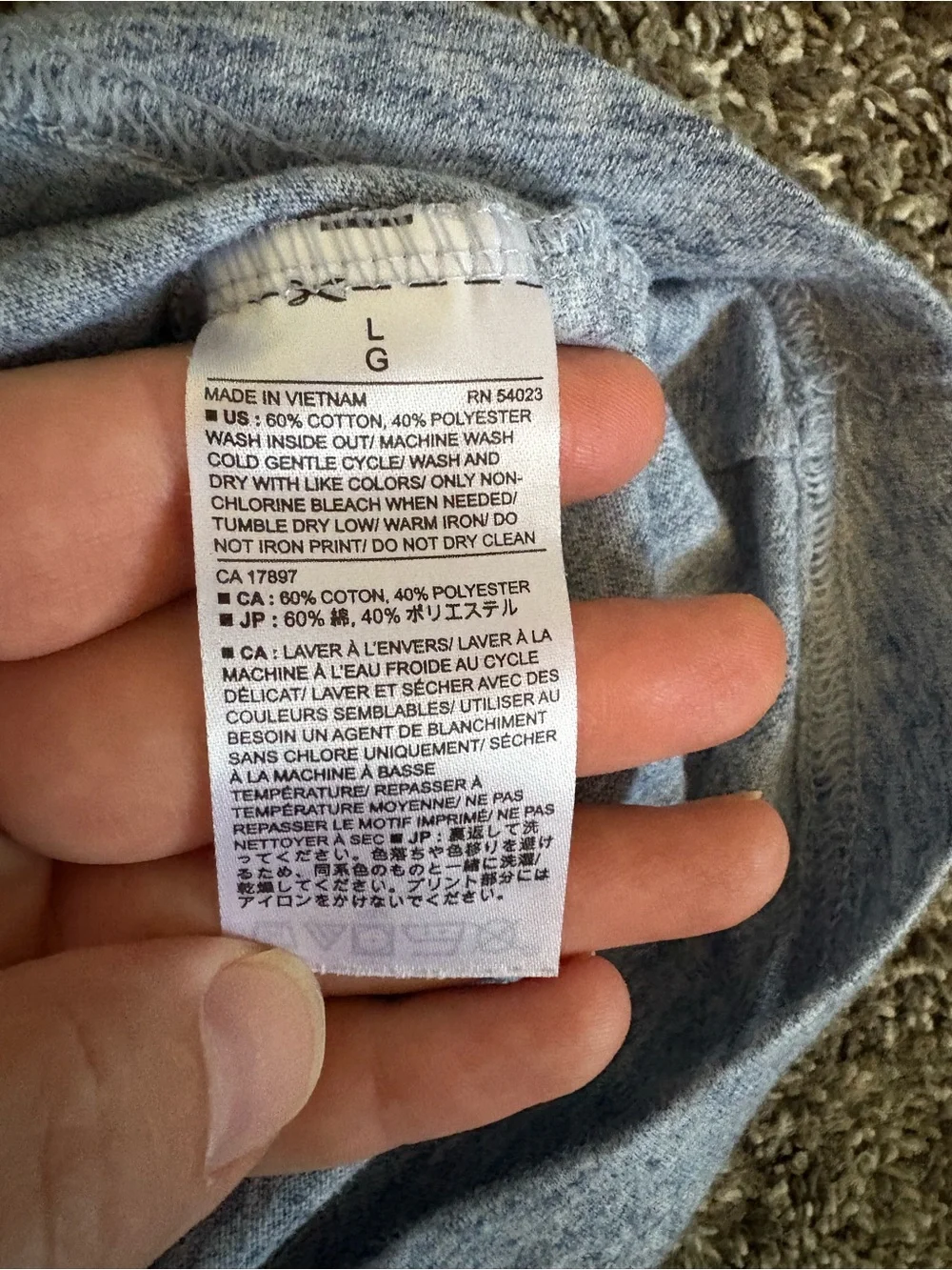 Banana Republic Men's V-Neck Short Sleeve Tee - Light Blue
